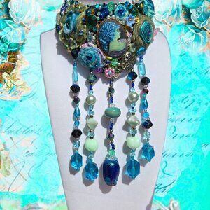 Bohemian Rose Cameo Choker | One-Of-A-Kind Victorian Collar